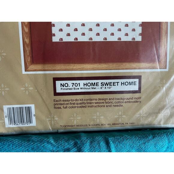 home sweet home cross stitch kit - Picture 3 of 4